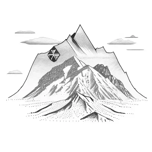 Kilimanjaro mountain  tattoo design idea