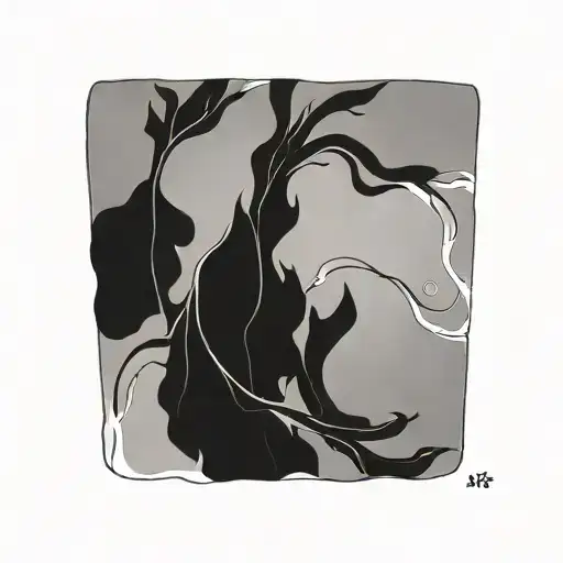 giant blader bladder kelp only tattoo design idea