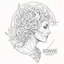 starve the ego feed the soul  tattoo design idea
