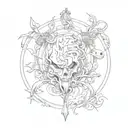 starve the ego feed the soul  tattoo design idea