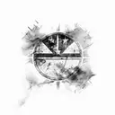 Dominican republic flag tattoo design idea