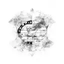 Dominican republic flag tattoo design idea