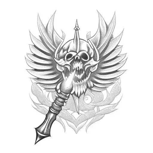 magic wand from tibia game tattoo design idea