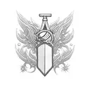 magic wand from tibia game tattoo design idea