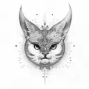 animal eyes tattoo design idea