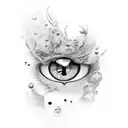 animal eyes tattoo design idea