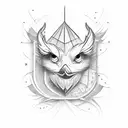 4 cardinal virtues  tattoo design idea