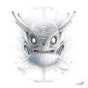 alien smoke joint tattoo design idea