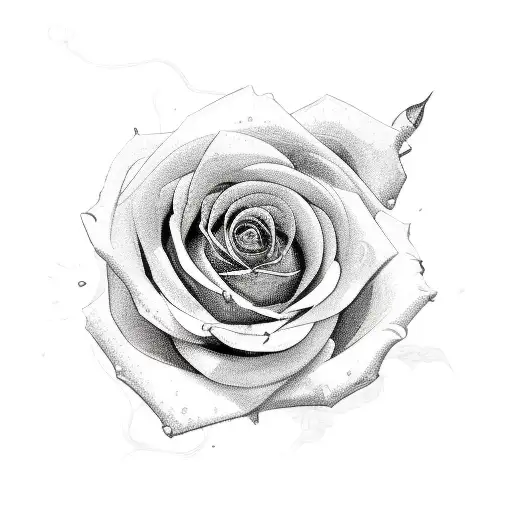 henna rose  tattoo design idea