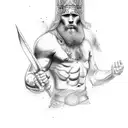 nordic god tyr forearm tattoo tattoo design idea