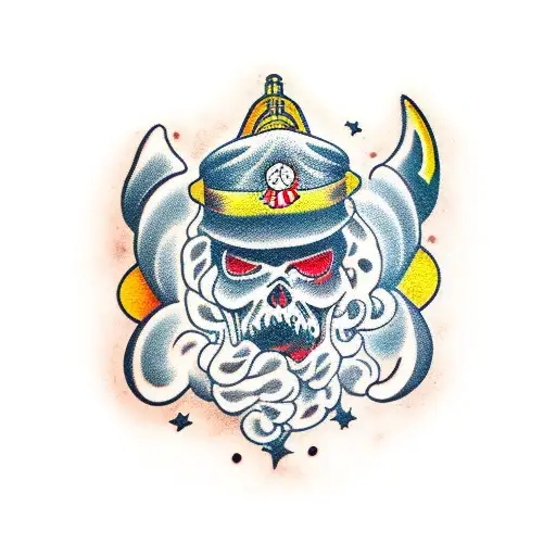 mão com molotov tattoo design idea