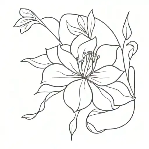 flower anxiety mental health tattoo design idea