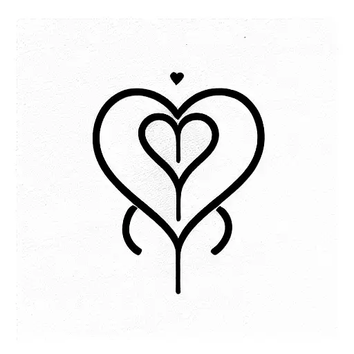 name tattoo with heartbeats tattoo design idea