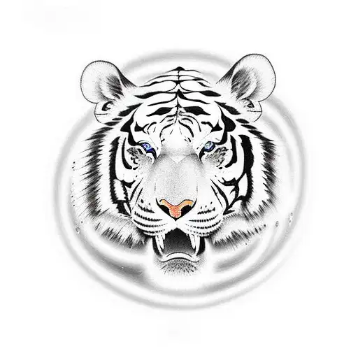 chinese Bi'an tiger tattoo design idea