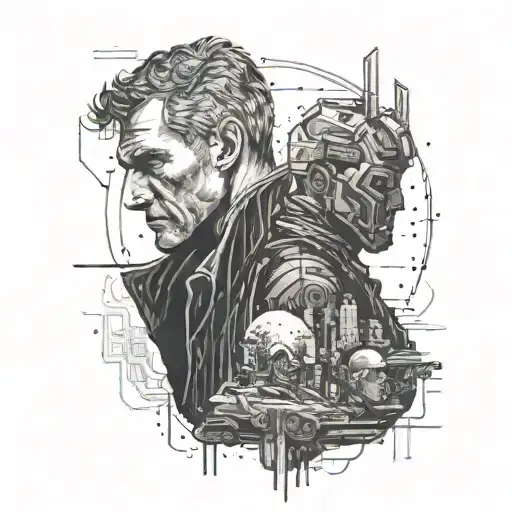blade runner death scene tattoo design idea