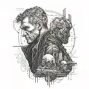blade runner death scene tattoo design idea