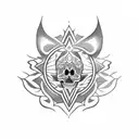 guadalupe santa  tattoo design idea