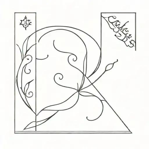 Name Dark & Eris tattoo design idea