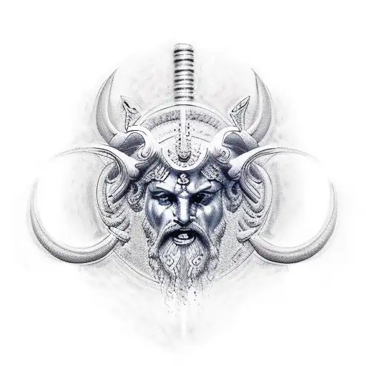 zeus tattoo design idea
