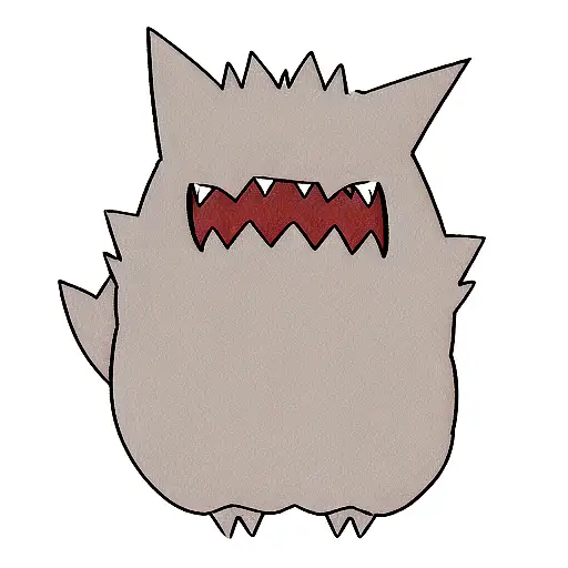 Pokémon gengar dark evil tattoo design idea