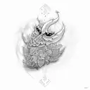 hey Jude lyrics in the shape of a J tattoo design idea