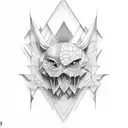 hey Jude lyrics in the shape of a J tattoo design idea