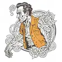 camus as sisyphe  tattoo design idea