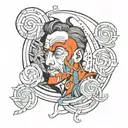 camus as sisyphe  tattoo design idea