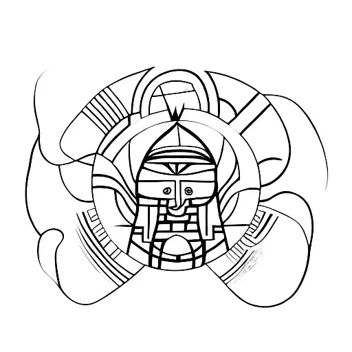  kea of sol of music and bongos tattoo design idea
