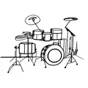 bongos percussion with kea sol of music tattoo design idea