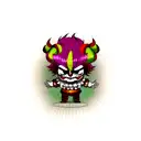 evil clown tattoo design idea