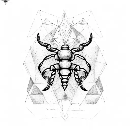 Scorpio tattoo design idea