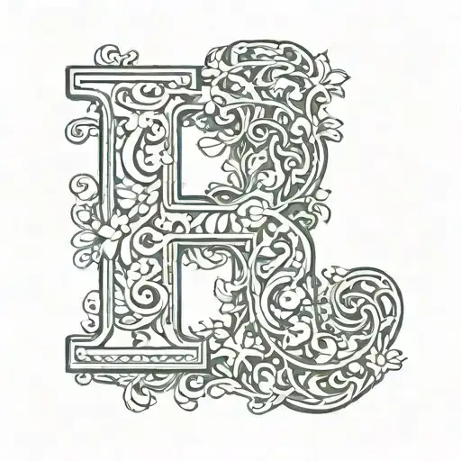 letters S M V tattoo design idea