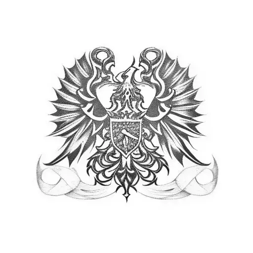 polish family crest tattoo design idea