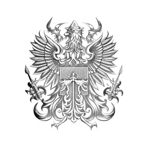 polish family crest tattoo design idea