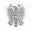 polish family crest tattoo design idea