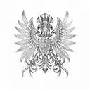 polish family crest tattoo design idea