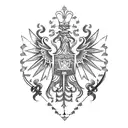 polish family crest prus tattoo design idea