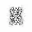 polish family crest prus tattoo design idea