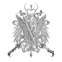 polish family crest tattoo design idea