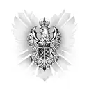 polish family crest tattoo design idea