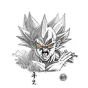 majin goku tattoo design idea