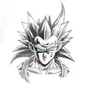 majin goku tattoo design idea