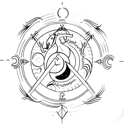 Capricorn, Pisces, Cancer & Gemini symbol tattoo tattoo design idea