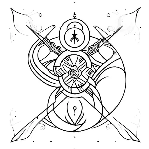 Capricorn, Pisces, Cancer & Gemini line tattoo tattoo design idea