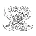 Capricorn, Pisces, Cancer & Gemini line art tatoo tattoo design idea