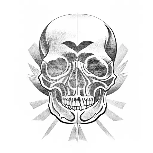 mexican skull tattoo design idea