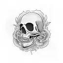 mexican skull tattoo design idea