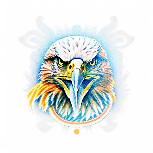 Eagle with snake tattoo design idea