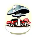 mushroom  tattoo design idea